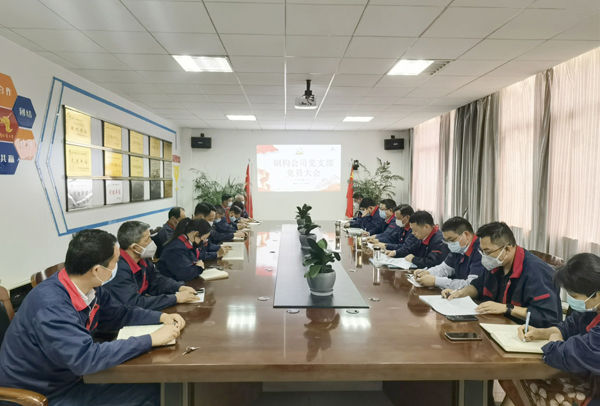 鋼構公司黨支部召開組織生活會 鋼構公司黨支部召開組織生活會