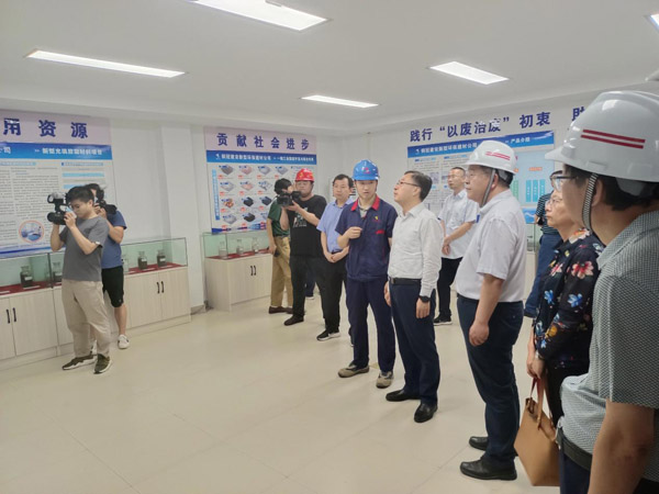 省生態環境廳到建材公司視察 省生態環境廳到建材公司視察