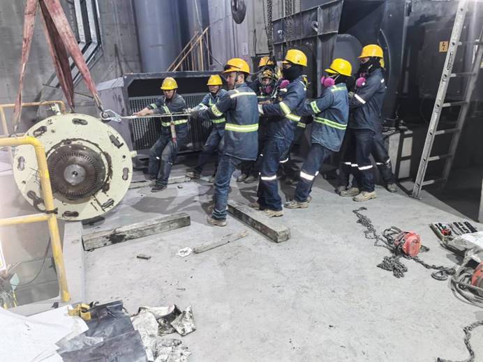 米拉多銅礦廢石運行系統(tǒng)停產(chǎn)檢修完成